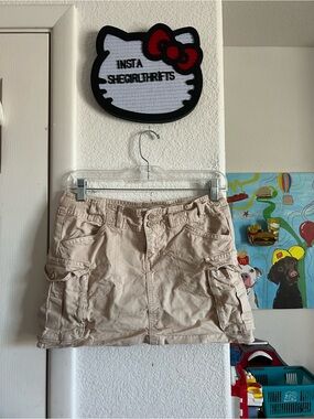 brandy melville cargo mini skirt